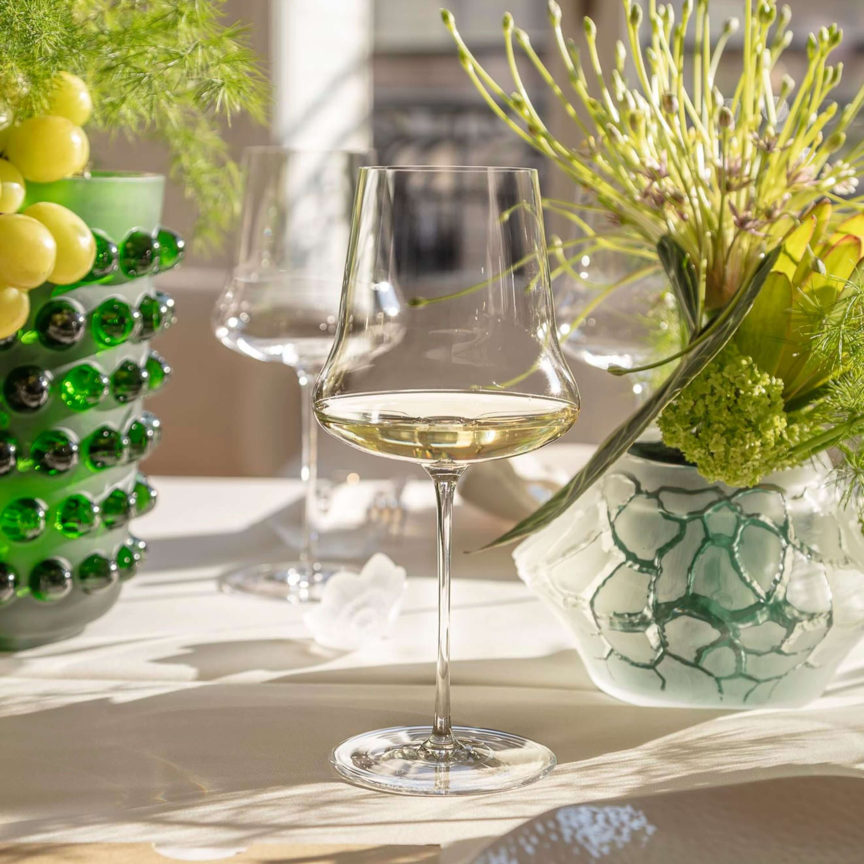 Lalique 1er Cru set 2 calici vino in cristallo