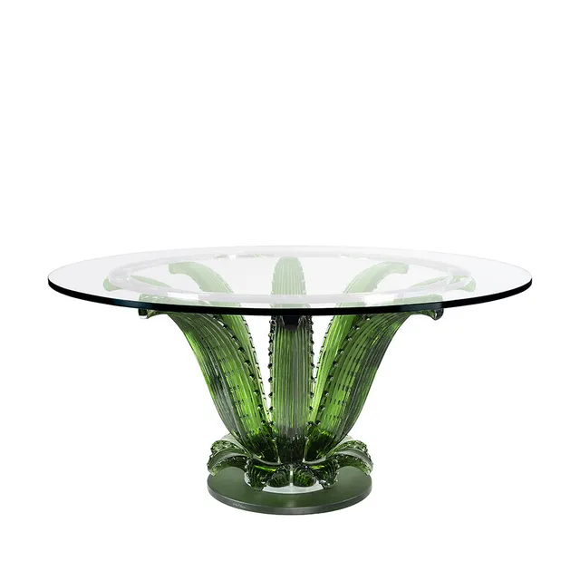 Lalique Cactus tavolo rotondo cristallo TU