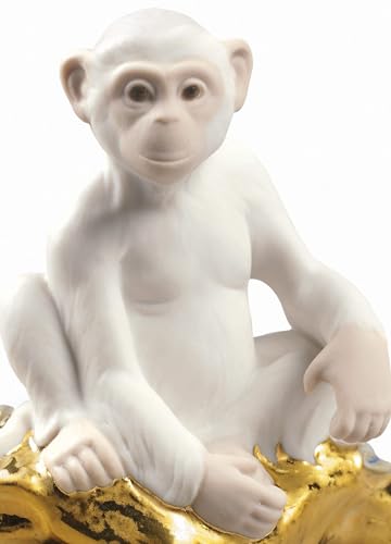 Lladró Sculture La Scimmia Mini figurina porcellana animali