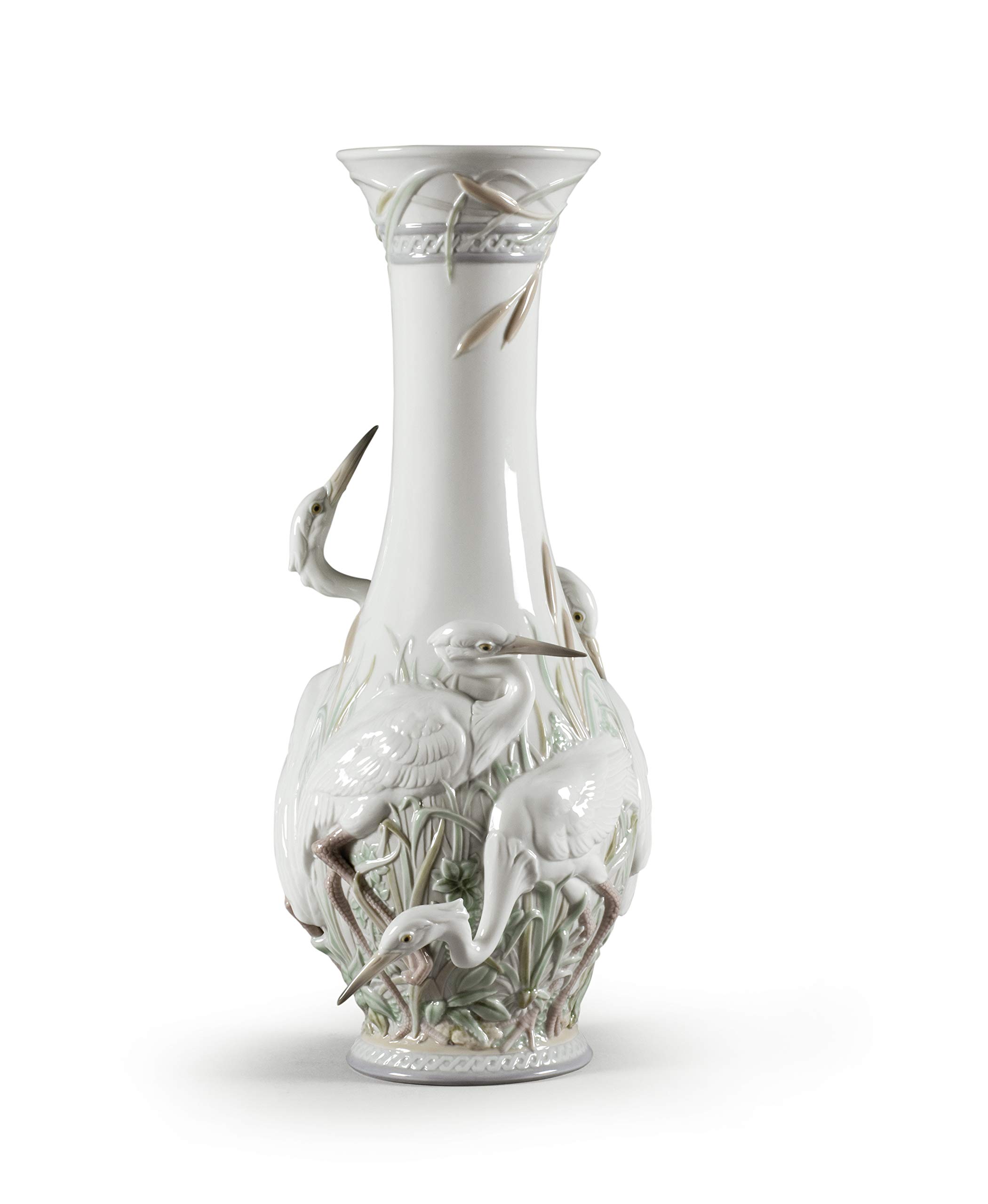 Lladró Accessori Decorativi Garzas Reales vaso porcellana Buccaro