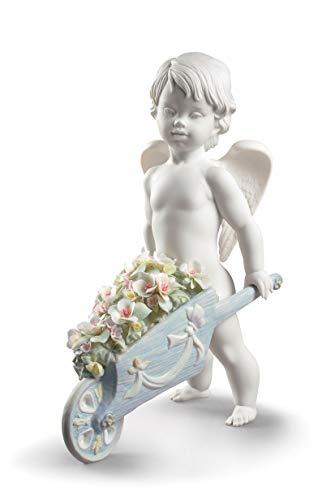Lladró Fiore del Cielo statuetta angelo porcellana fatta a mano