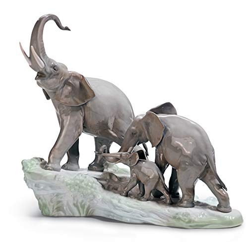 Lladró Elefanti figurina elefante porcellana fatta a mano