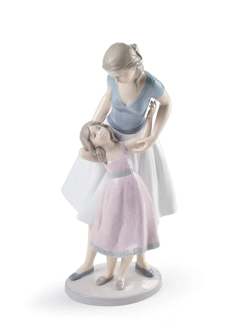 Lladró Voglio Essere Come Te scultura madre figlia porcellana
