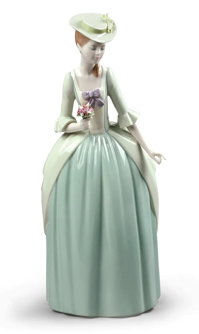Lladró Sculture Bouquet Dama statuetta porcellana donna