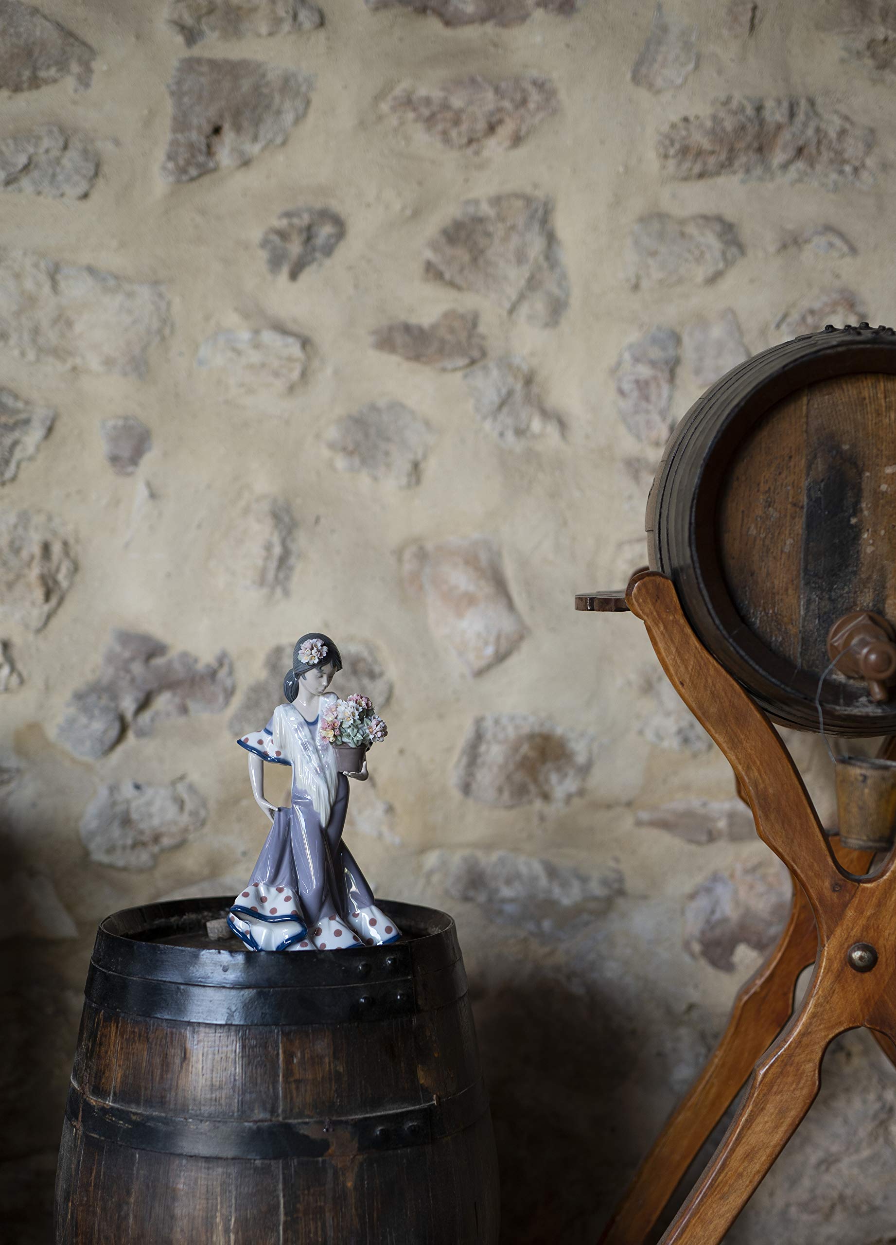 Lladró Sculture Gitana Flor Maria statuetta smaltata 24 cm