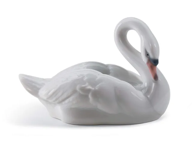 Lladró Sculture Cigno Elegante figura porcellana 7 cm