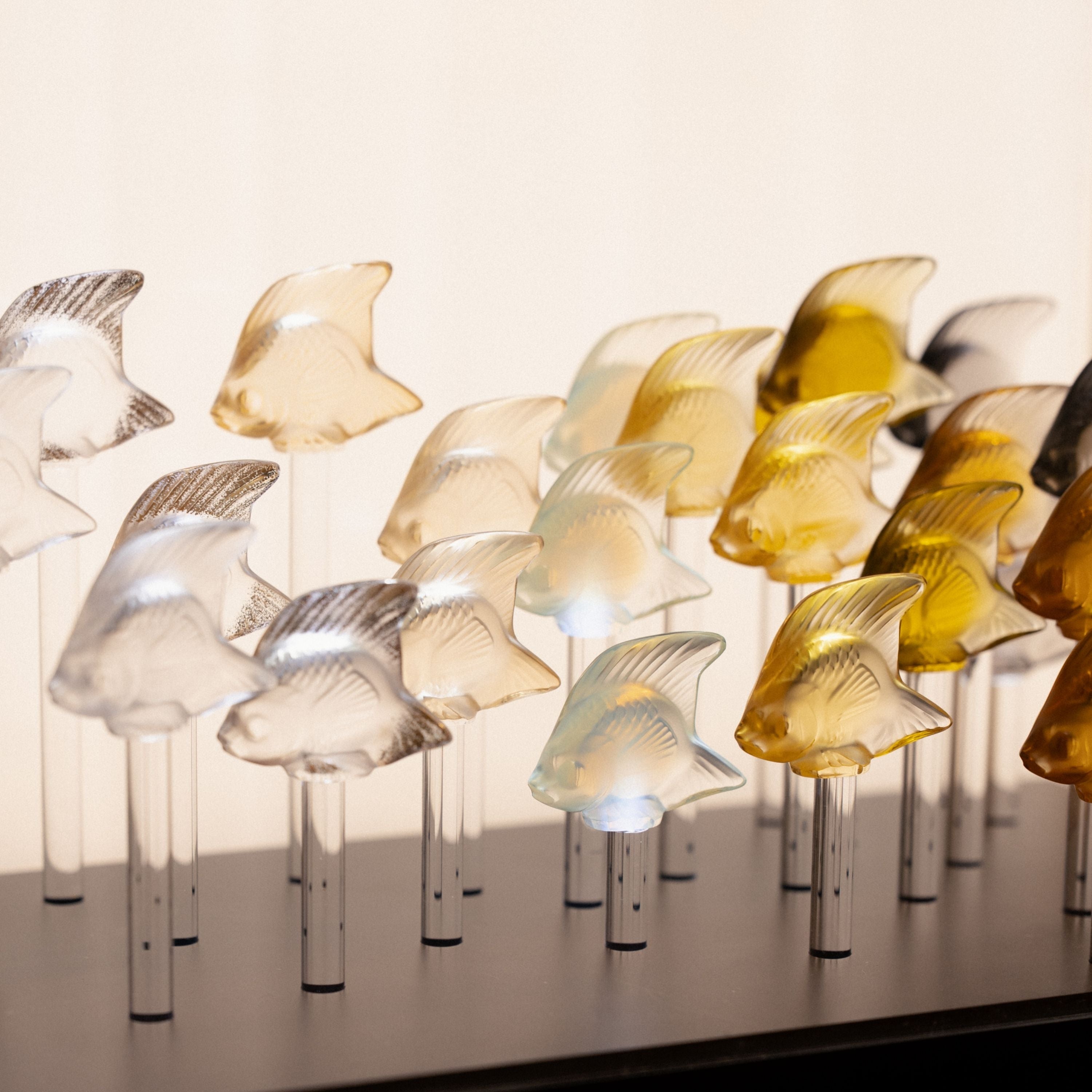 Lalique Fish Scultura Pesce Cristallo Taglia S