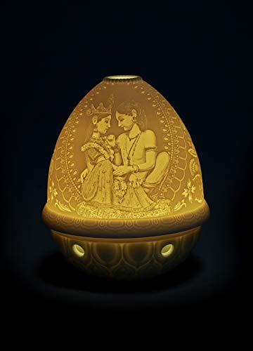 Lladró Amore Divino Chitarra Litofania Porcellana LED Ricaricabile