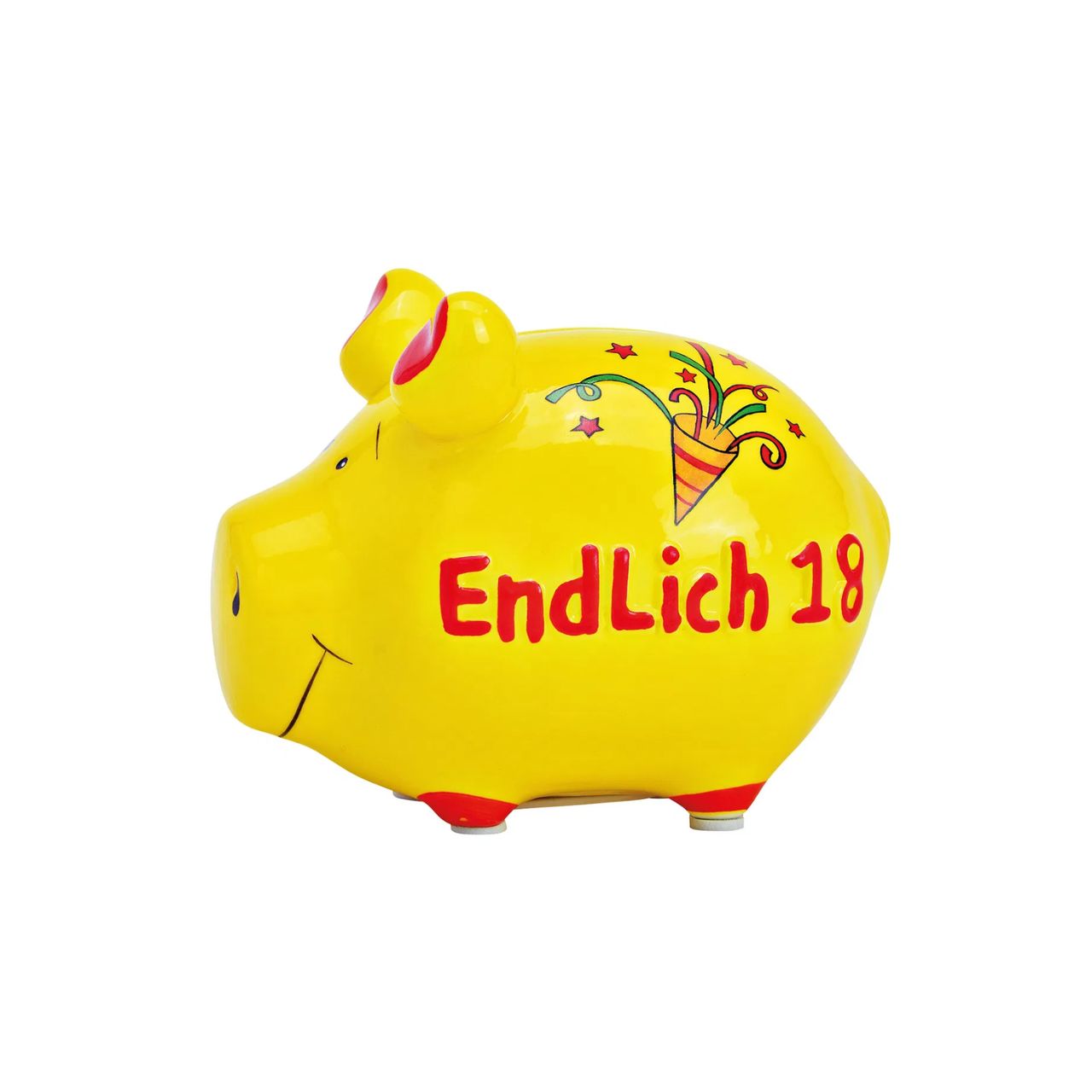 Sparschwein Kleinschweine Endlich 18 salvadanaio piccolo giallo ceramica