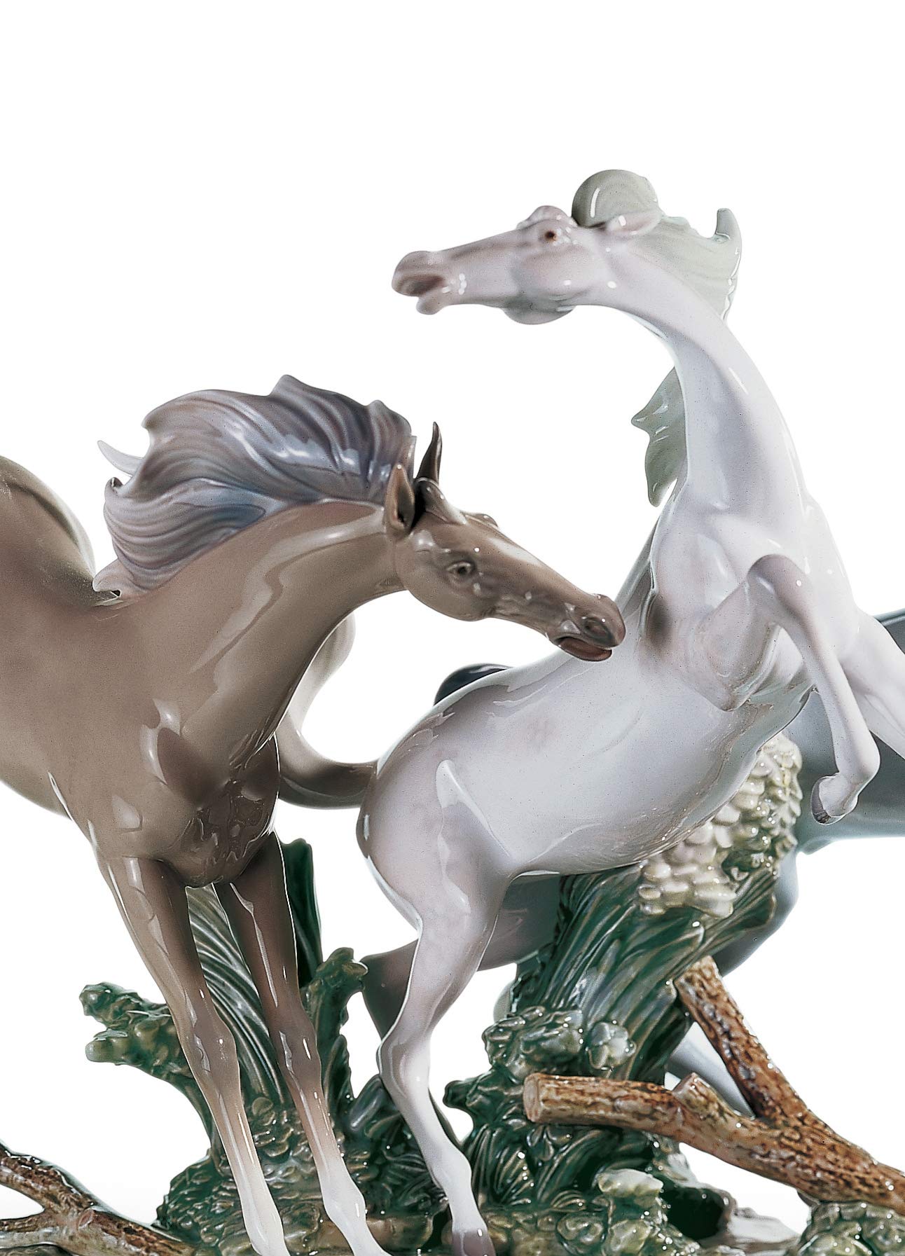 Lladró Alta Porcellana Cavalli scultura porcellana fatta a mano