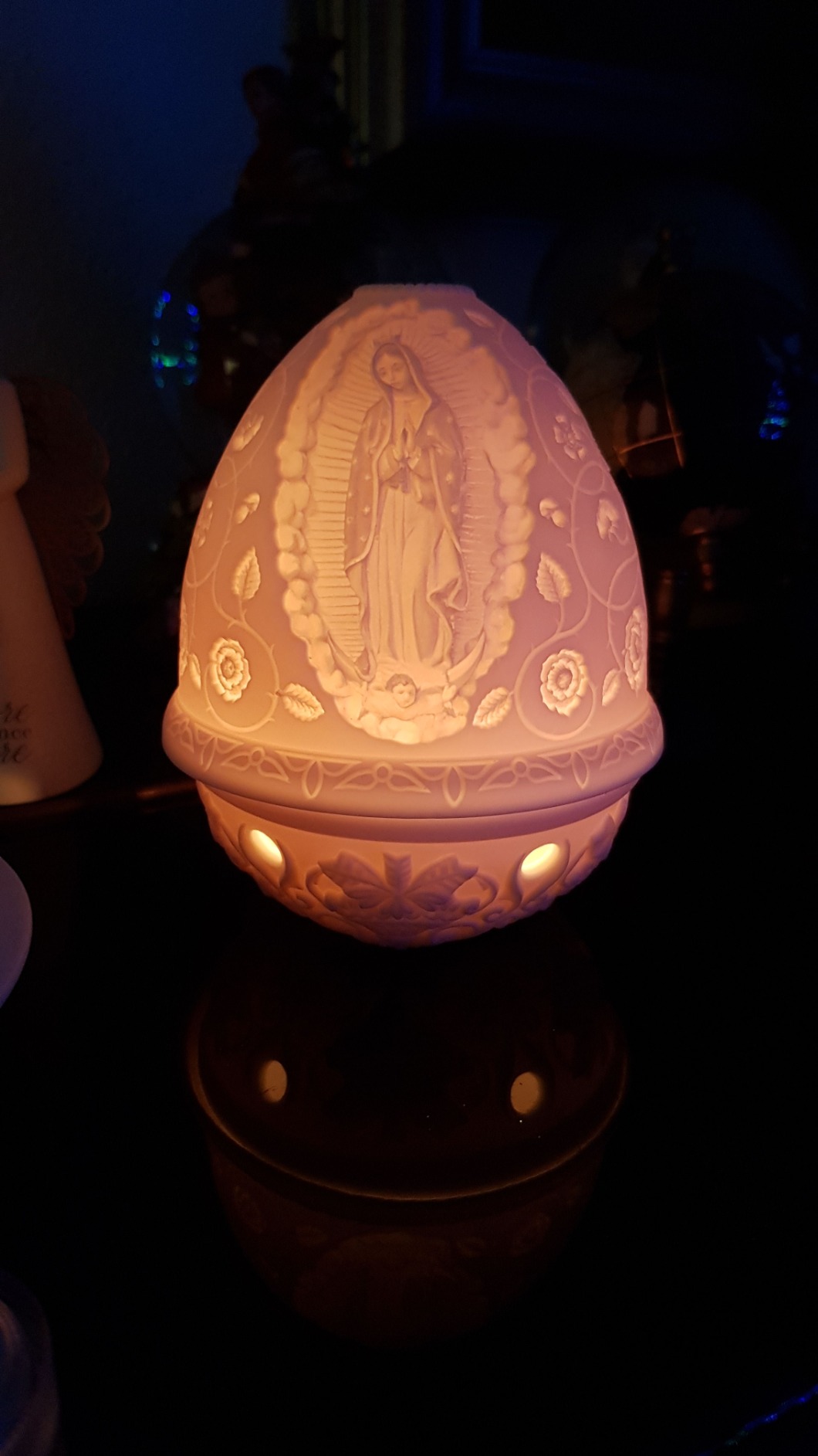 Lladró Accessori Decorativi Litofania Vergine di Guadalupe lampada