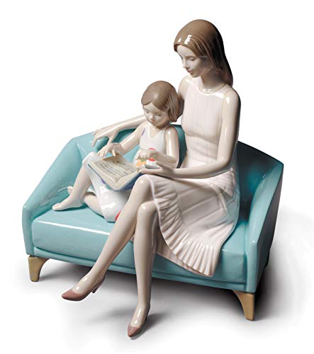 Lladró Sculture Momento Lettura statua madre porcellana