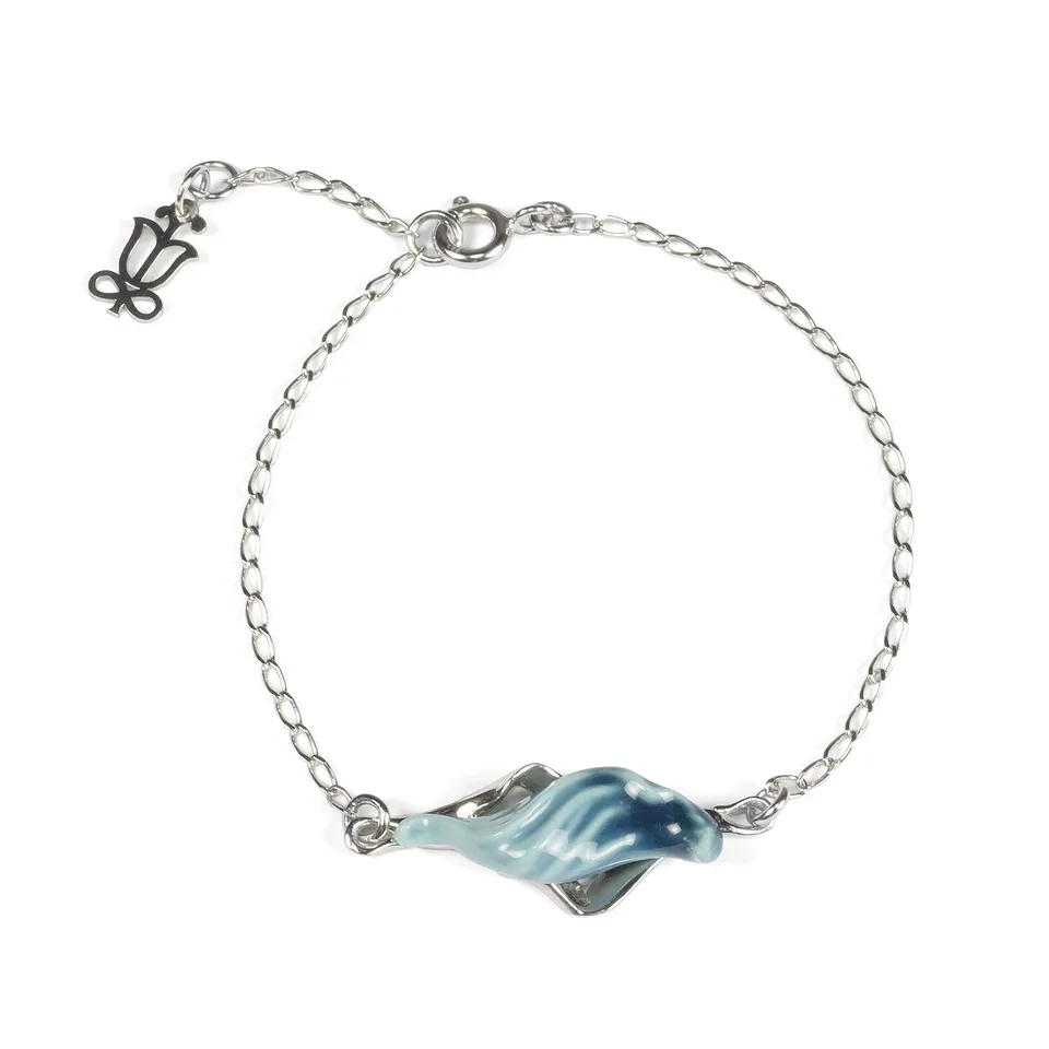Lladró Gioielli Aquarium Bracciale Porcellana Azzurra