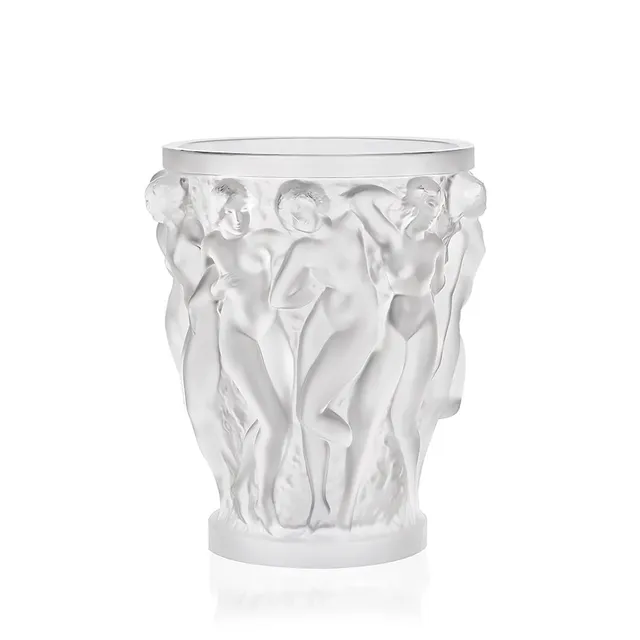 Lalique Bacchantes vaso cristallo incolore taglia M