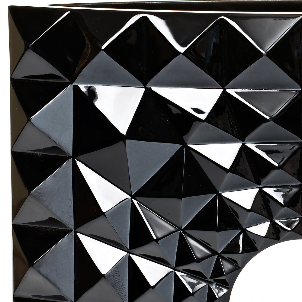 Lalique Géo vaso Mario Botta cristallo nero collezione Arte