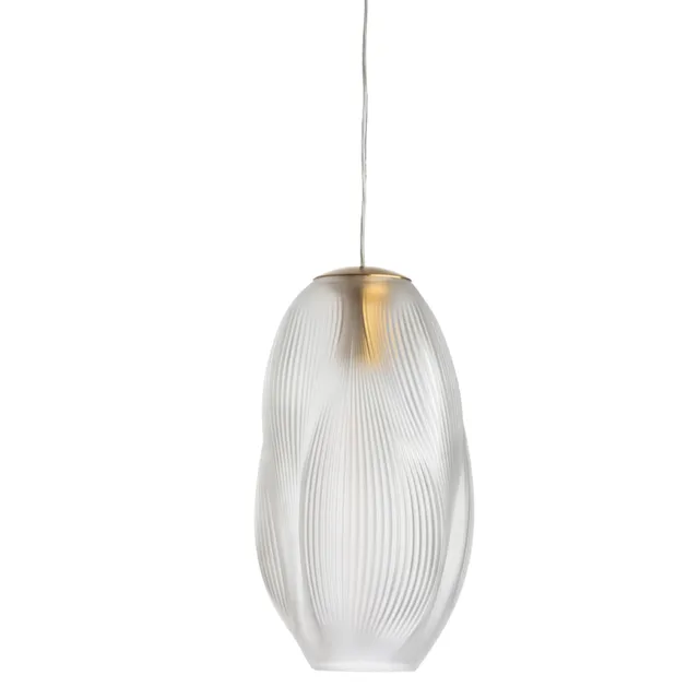 Lalique Alizé plafoniera M cristallo satinato
