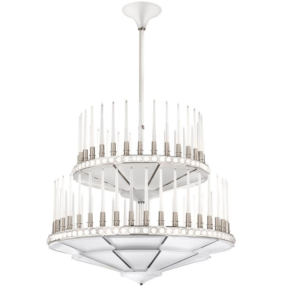 Lalique Perles Lampadario Cristallo 2 Livelli Diam. 1340 mm