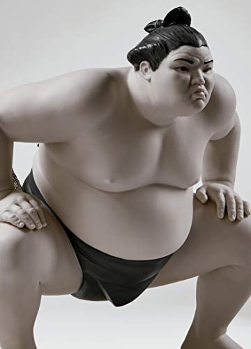 Lladró Sumo scultura in porcellana figura sport