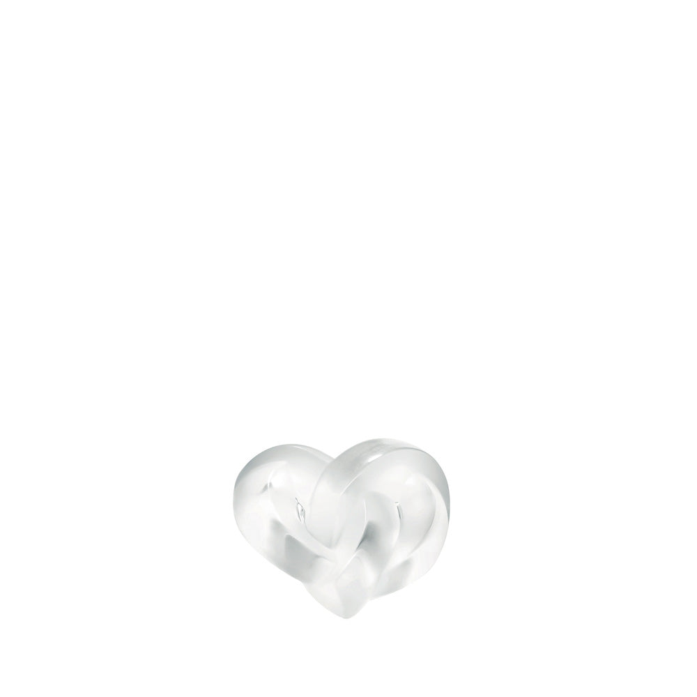 René Lalique Decorative Objects Hearts scultura cuore incolore