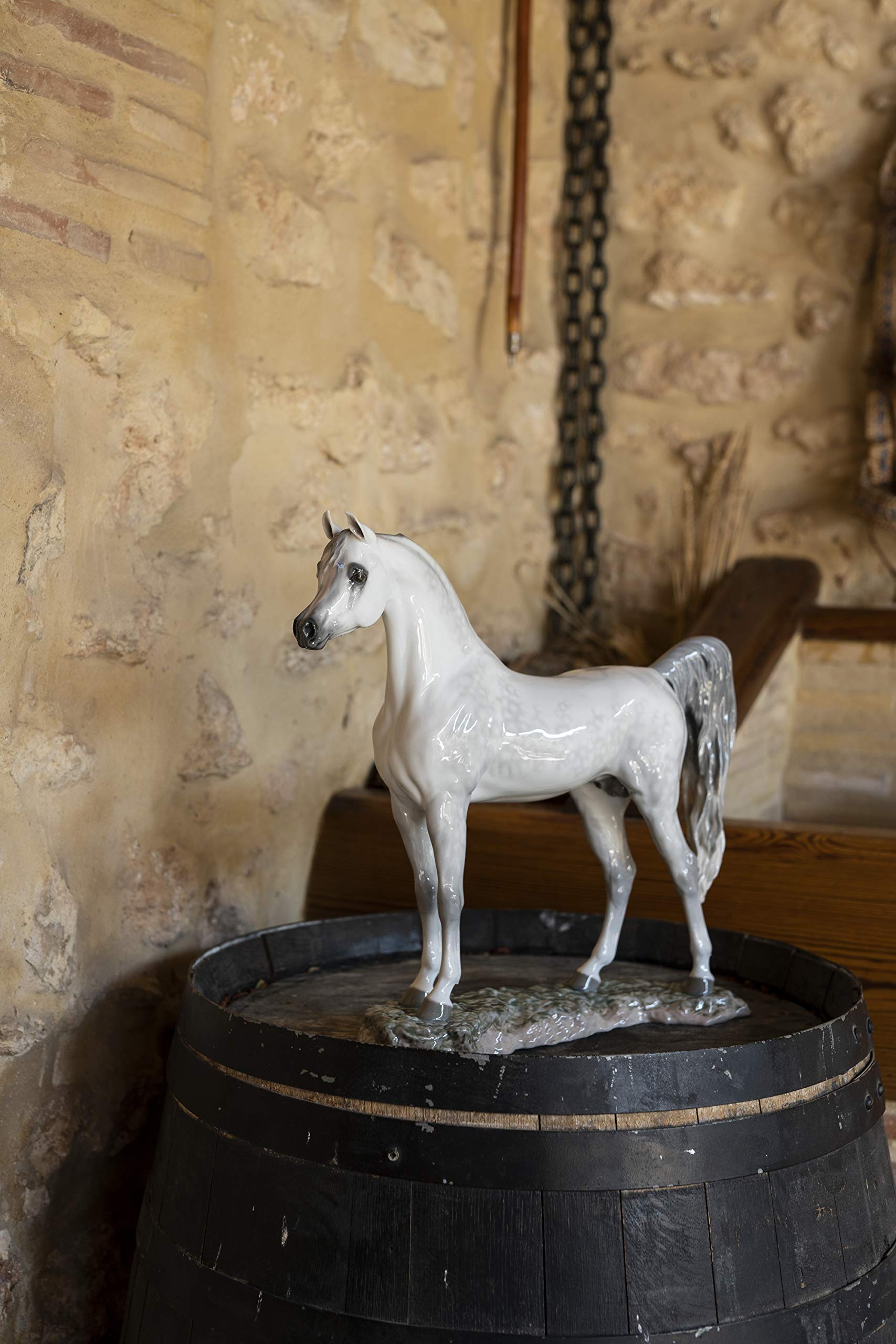 Lladró Cavallo Arabo figurina porcellana edizione limitata