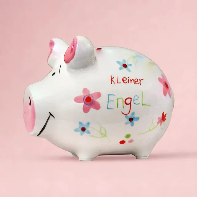 Sparschwein Company Kleiner Engel salvadanaio maiale piccolo fiori