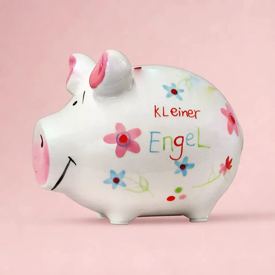 Sparschwein Company Kleiner Engel salvadanaio maiale piccolo fiori