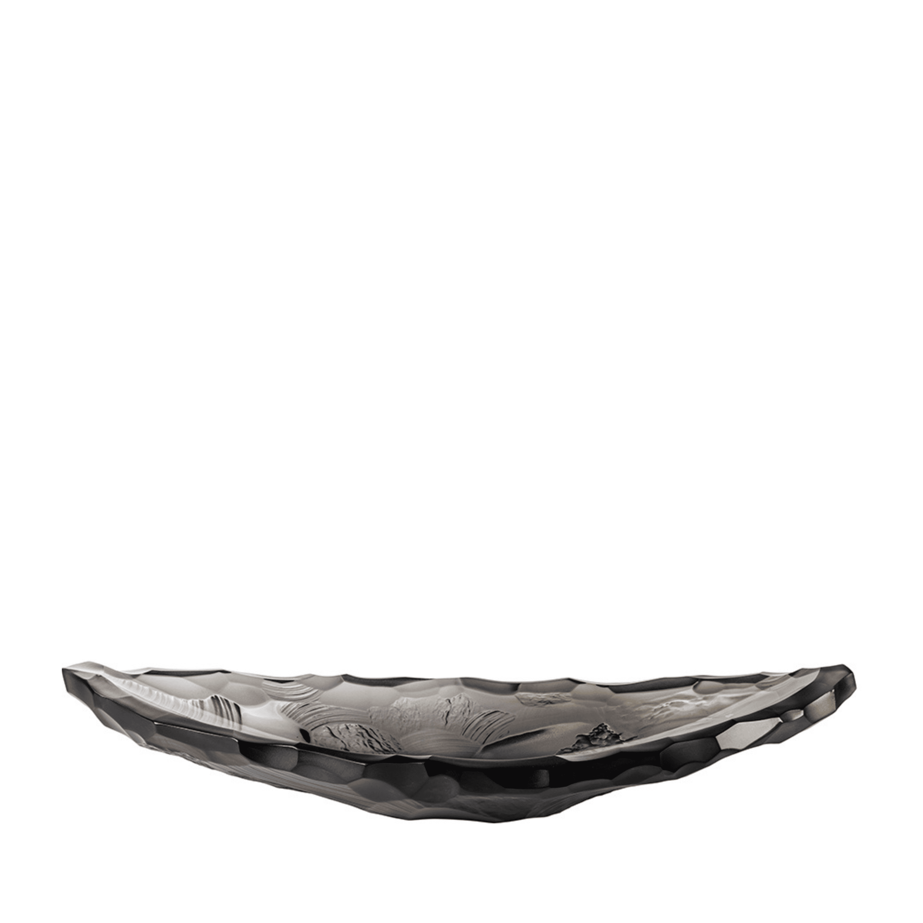 Lalique Silex Coppa Cristallo Grigio Taglia M