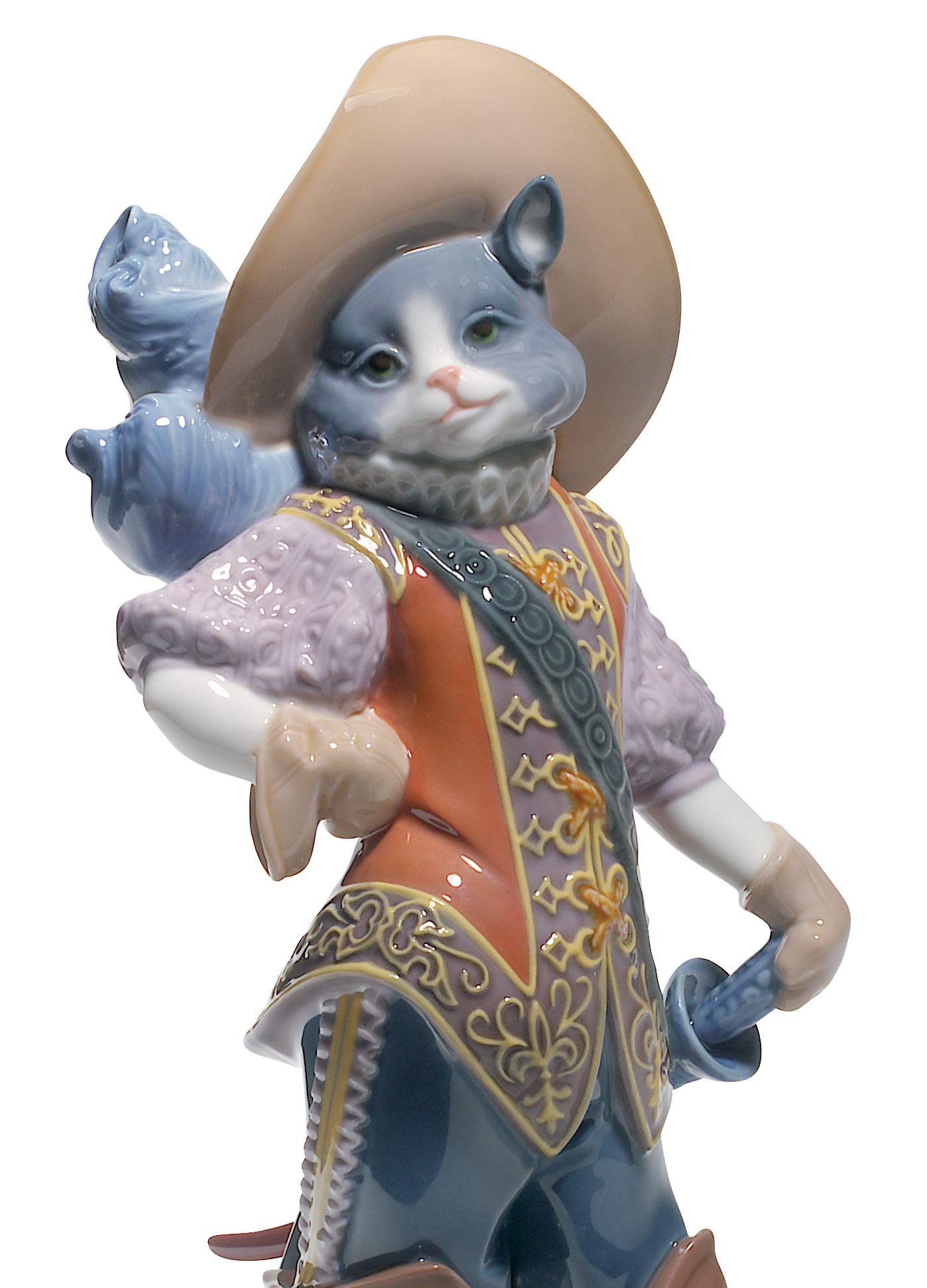 Lladró Sculture Il Gatto con gli Stivali Figurina Porcellana
