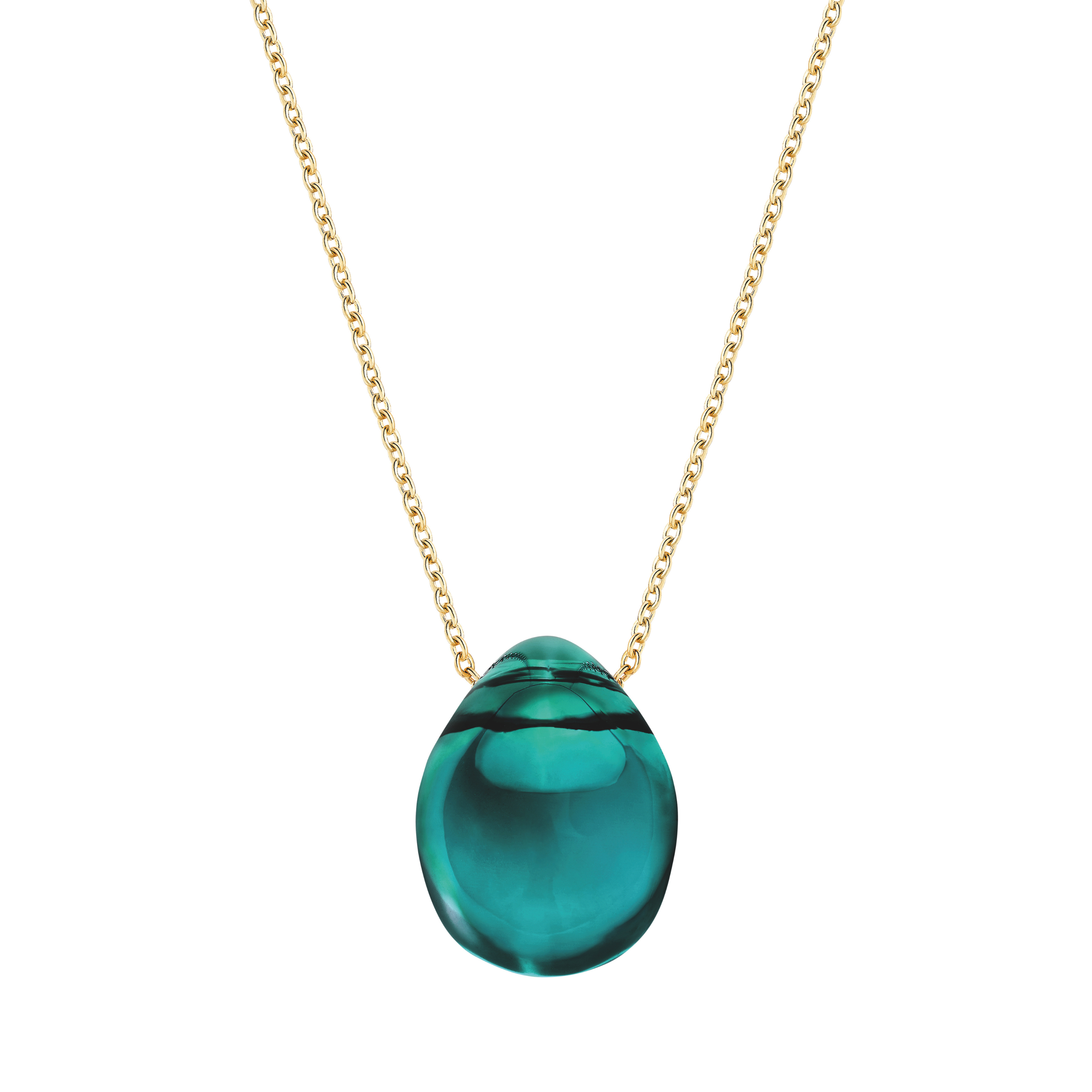 René Lalique Jewellery Cabochon ciondolo verde profondo taglia unica