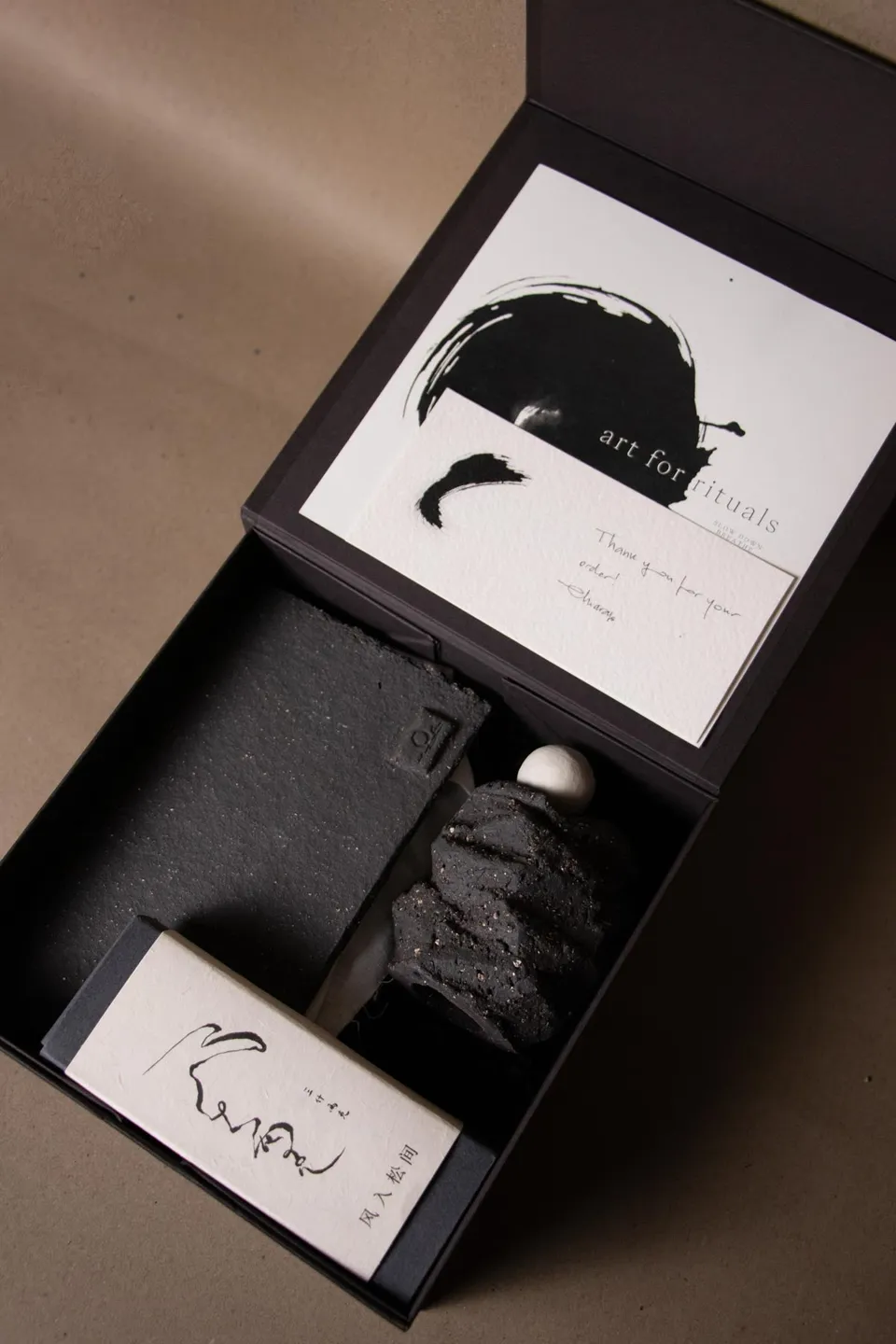 ClaireLune Kit per rituali Lumine Radiata kit incenso grès nero