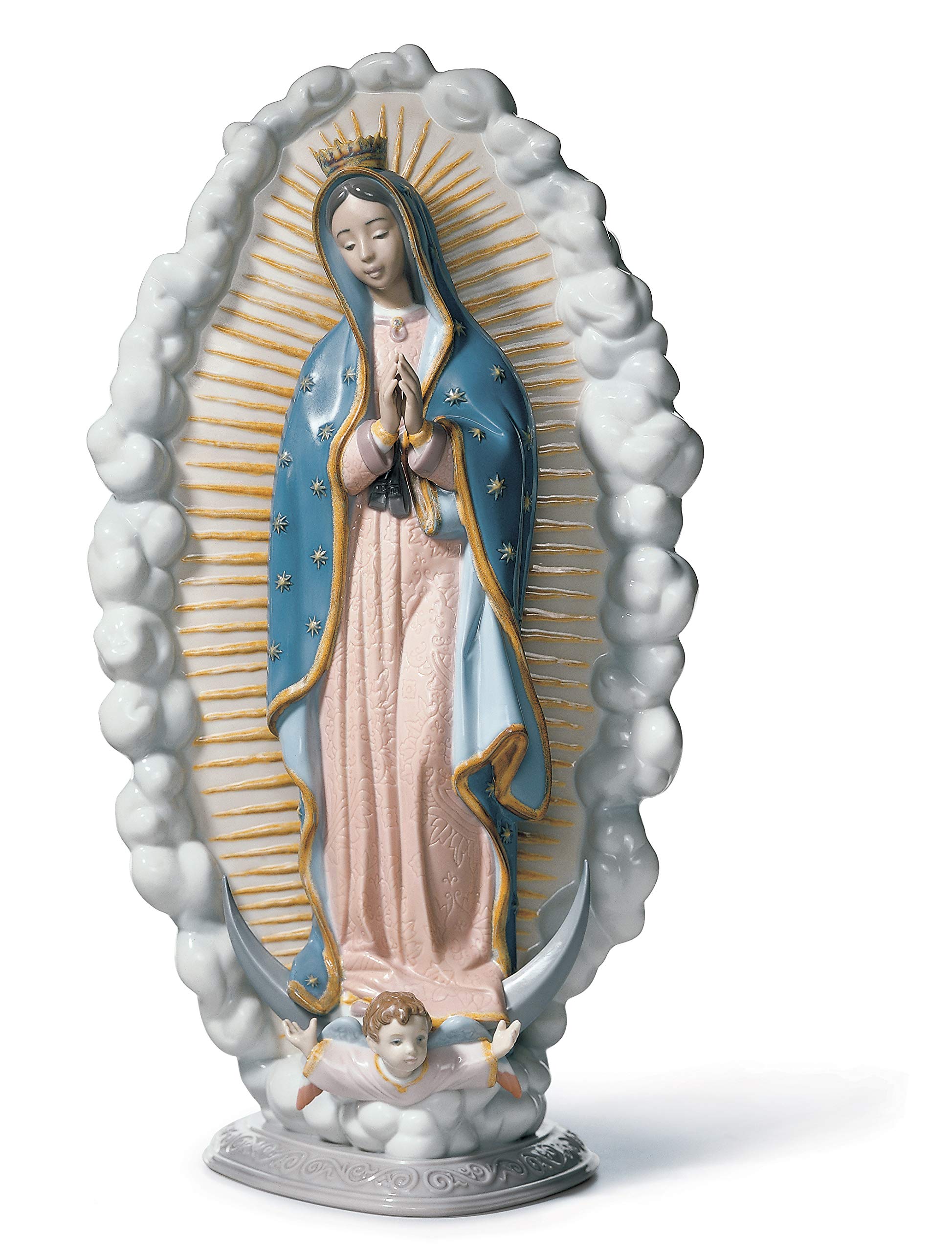 Lladró Sculture Madonna di Guadalupe statua madonna porcellana