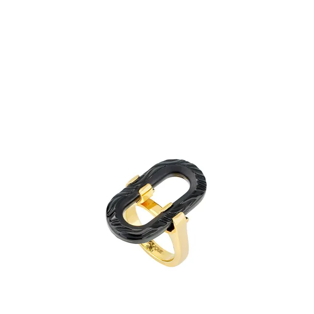 Lalique Empreinte Animale anello donna ottone oro taglia 51