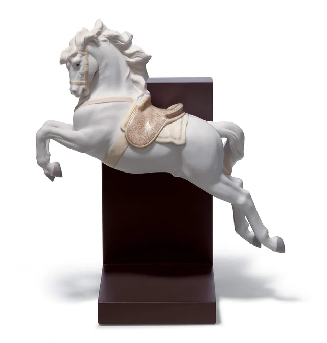 Lladró Cavallo In Pirouette figurina porcellana cavallo