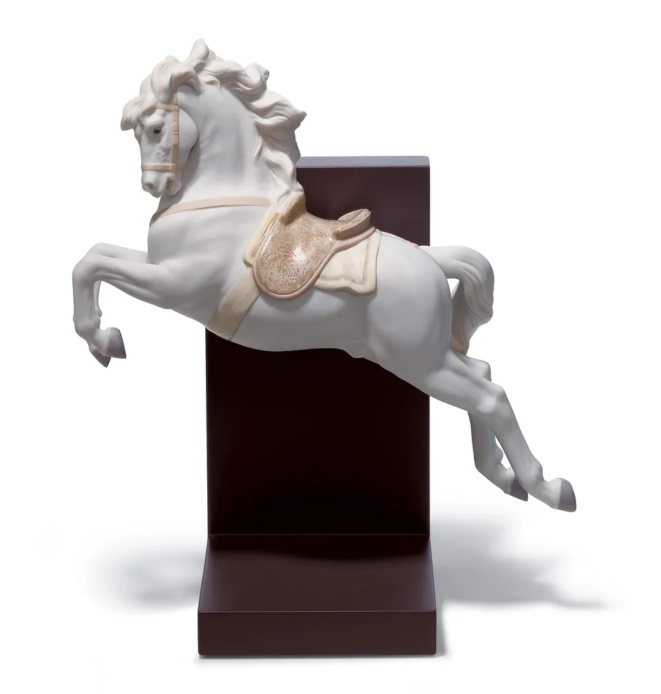 Lladró Cavallo In Pirouette figurina porcellana cavallo