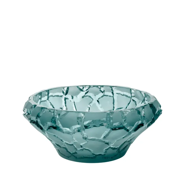 René Lalique Caldera coppa cristallo blu Persepolis