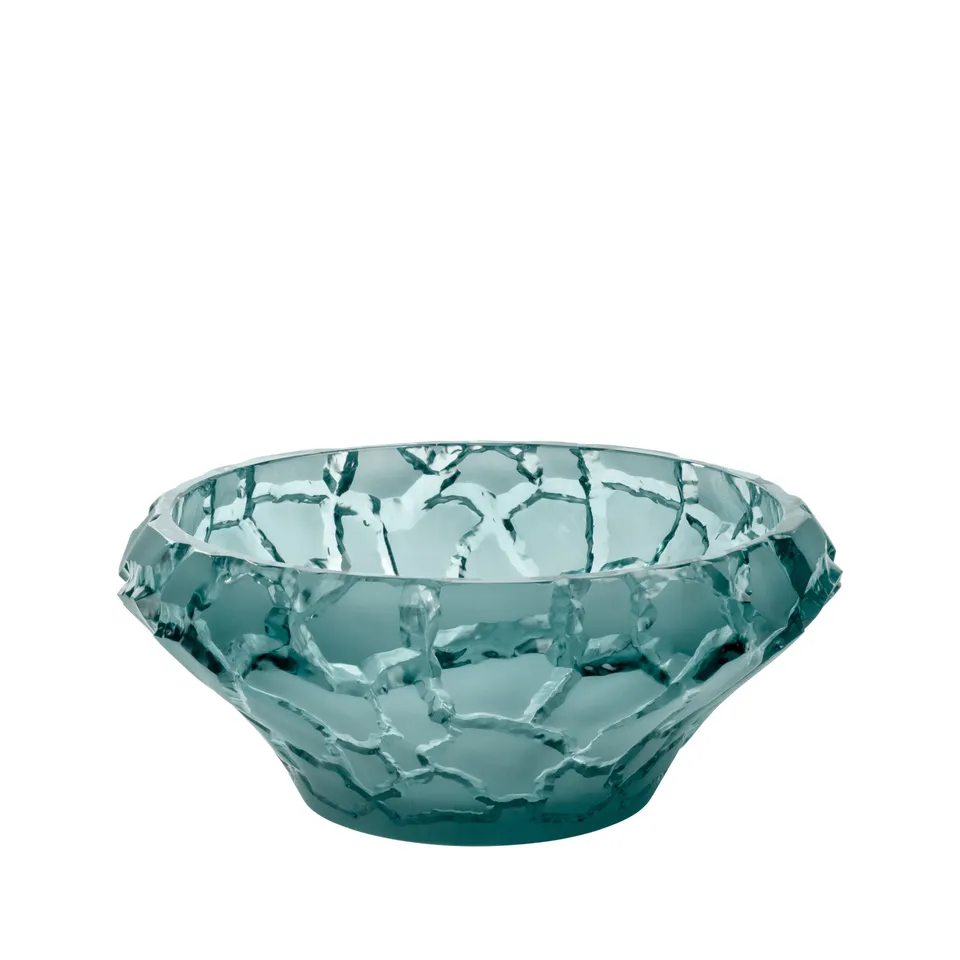 René Lalique Caldera coppa cristallo blu Persepolis