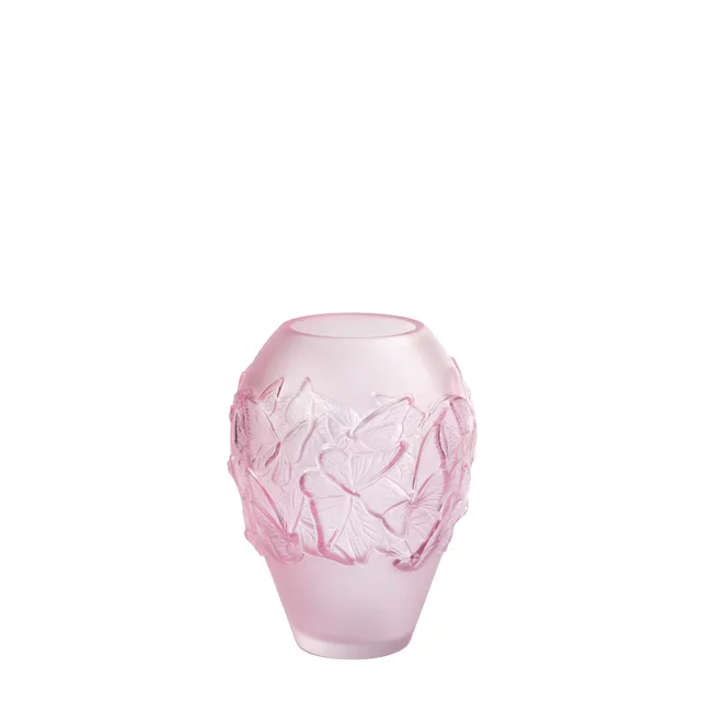 René Lalique Papillons vaso in cristallo taglia M farfalle
