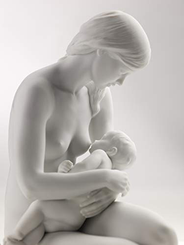 Lladró Sculture Madre Vincolo Vitale statua madre porcellana bianca