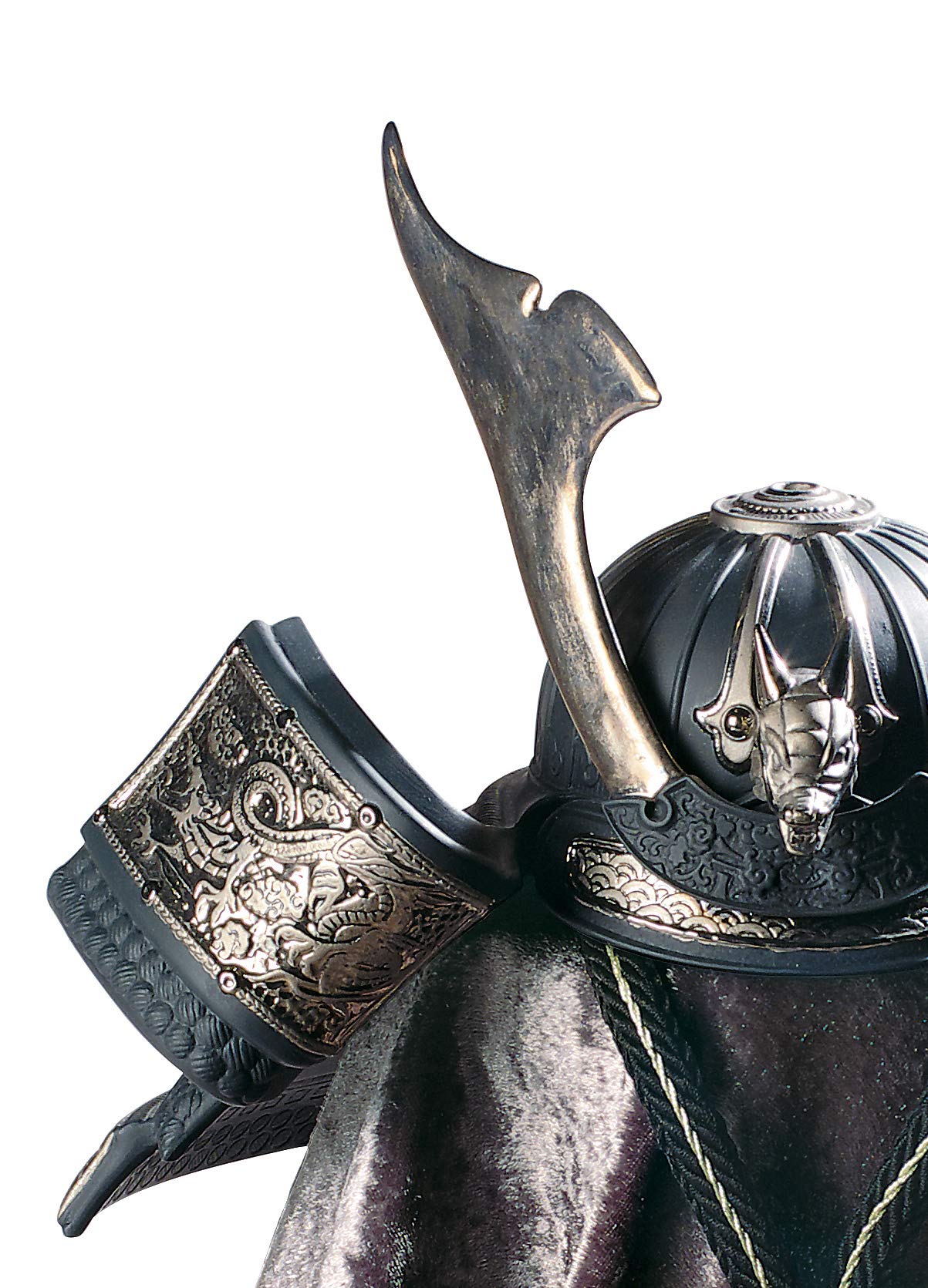 Lladró Sculture Elmetto Samurai scultura lustro argento