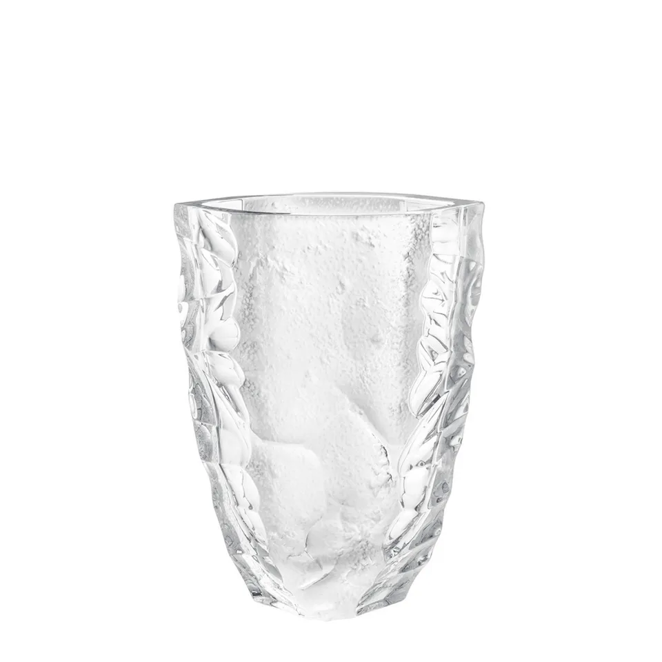 Lalique Silex Vaso cristallo grande taglia L sfaccettato