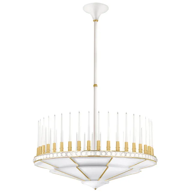 René Lalique Perles lampadario cristallo 1 livello Ø 1340 mm