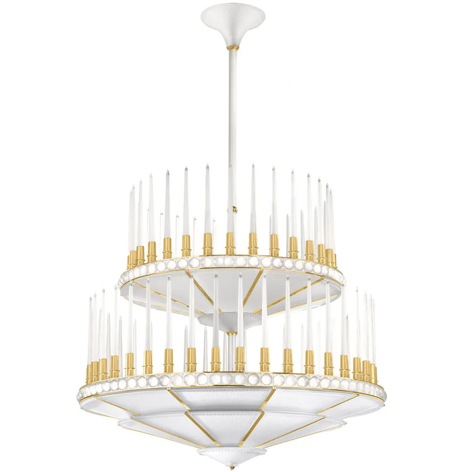 Lalique Perles Lampadario Cristallo 2 Livelli Ø 1340 mm