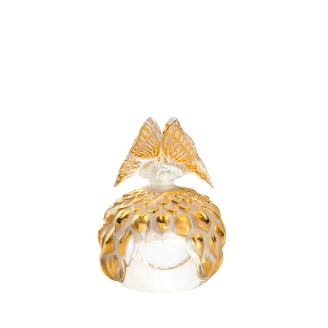 Lalique Butterfly flacone profumo oro timbrato unisex