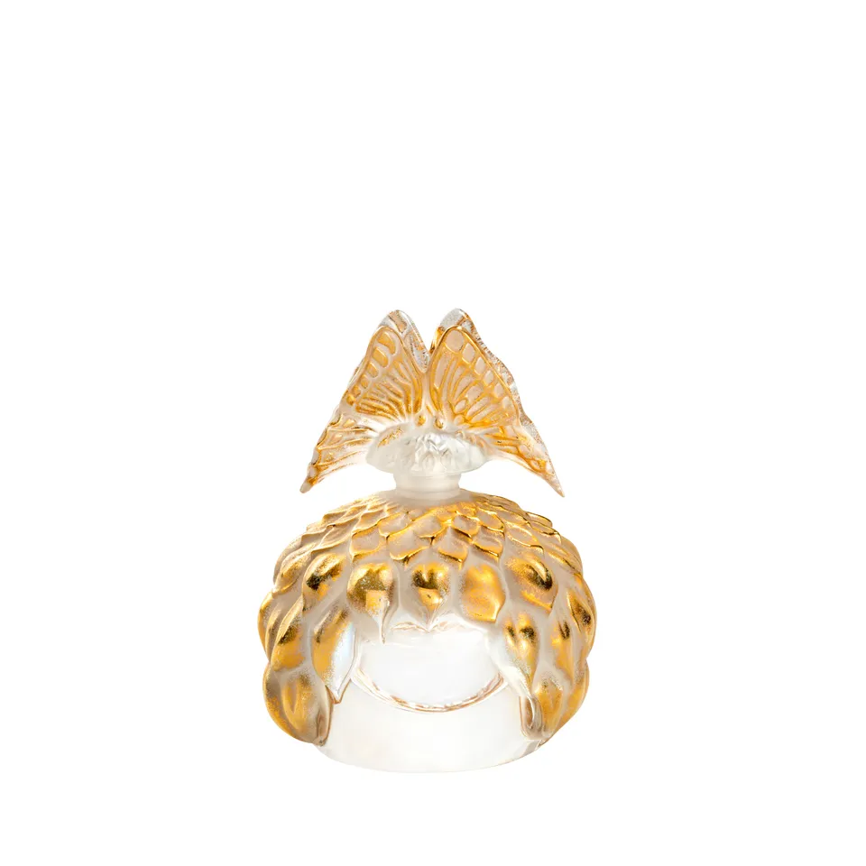 Lalique Butterfly flacone profumo oro timbrato unisex