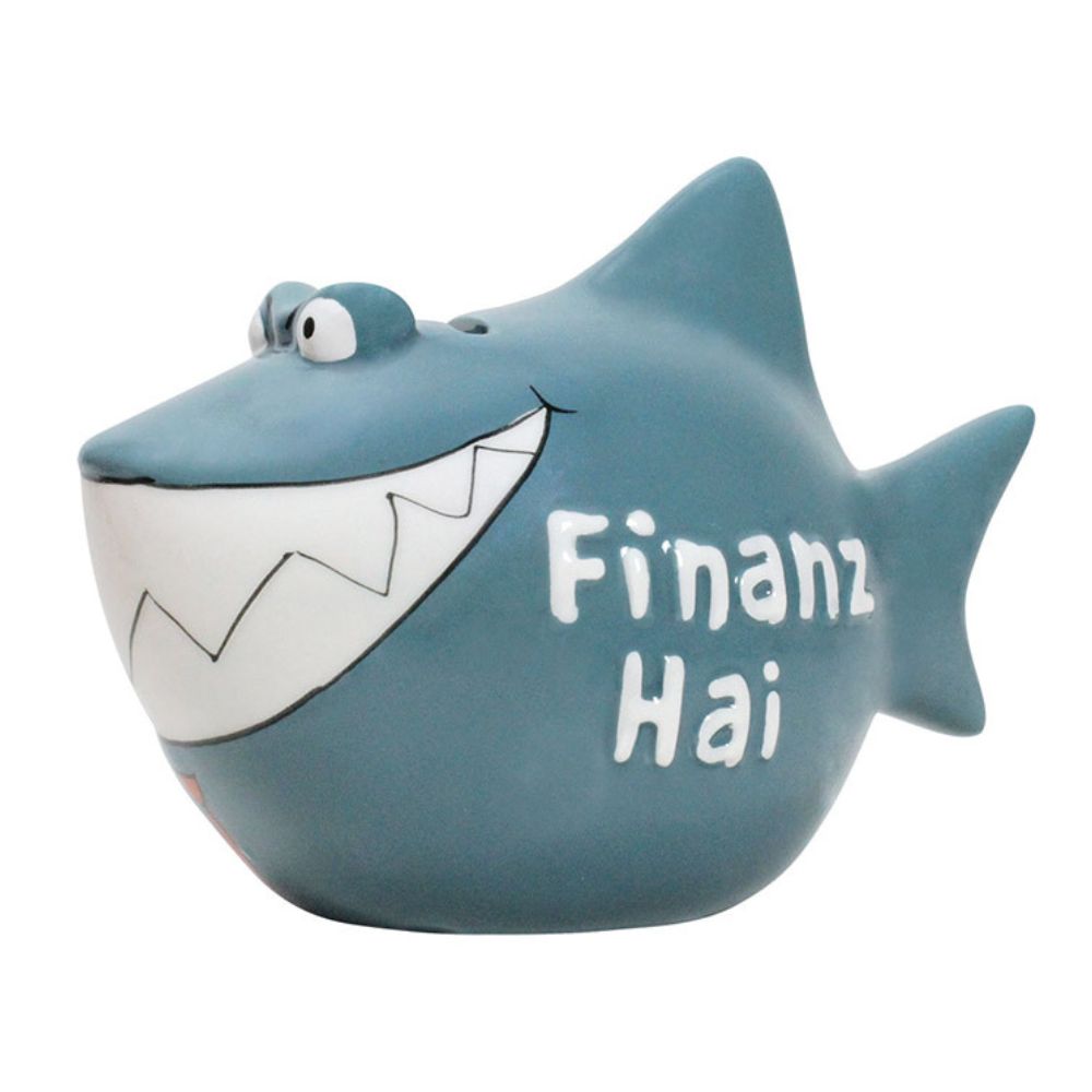 Sparschwein Company Kleinhaie Finanzhai salvadanaio squalo blu