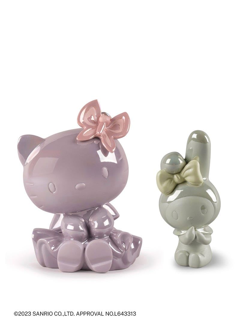 Lladró Hello Kitty scultura pop porcellana bianca