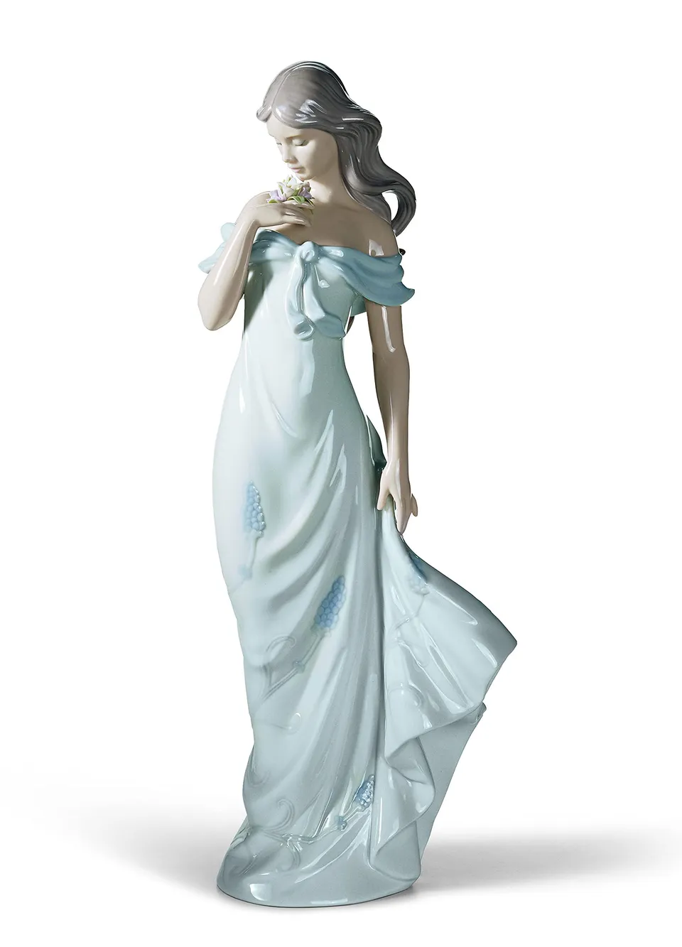Lladró Sculture Sussurro dei Fiori figurina donna fiori