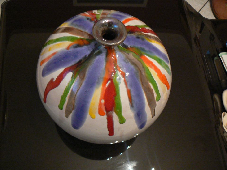 Raffaela Russo Vasi Vaso in ceramica 28 dipinto a mano