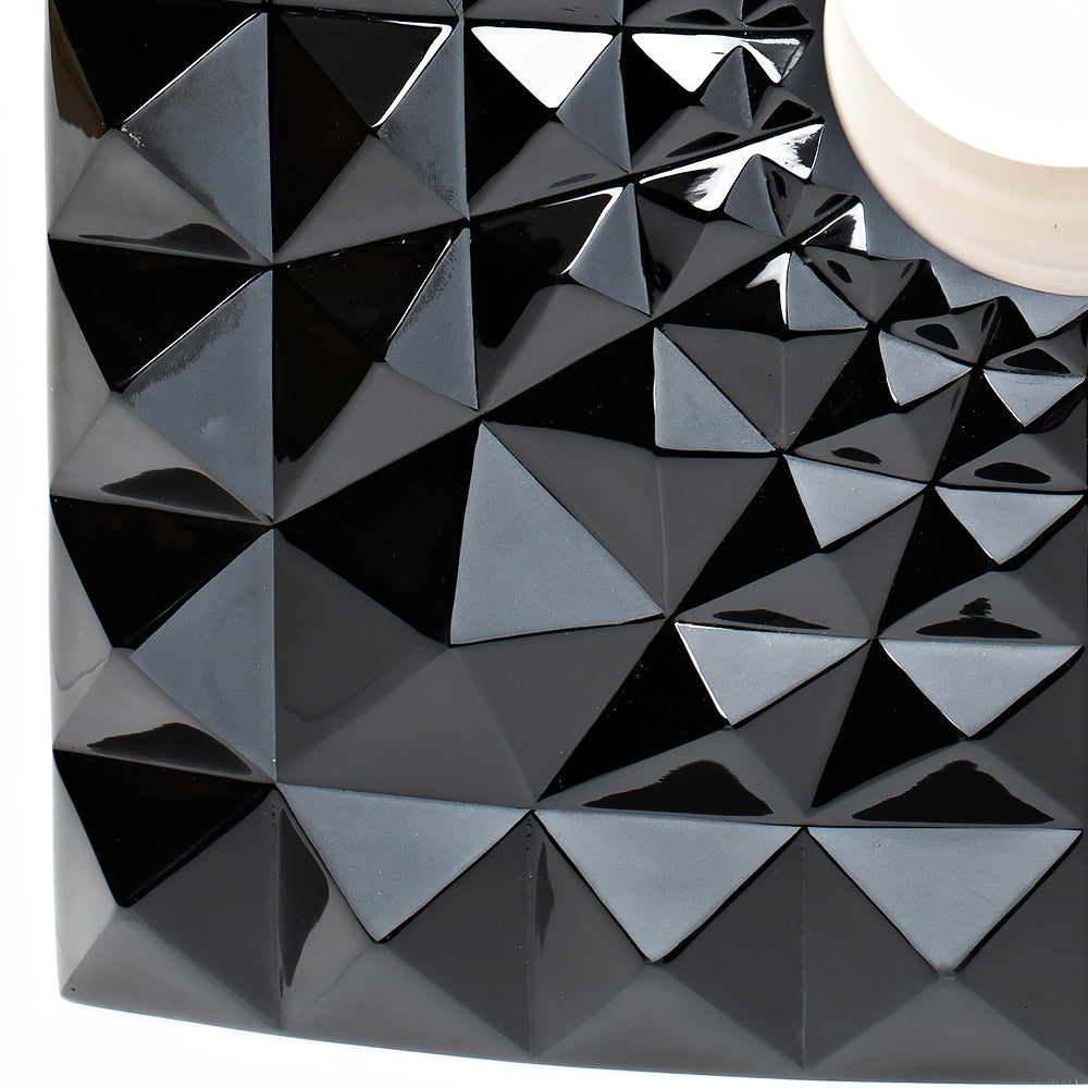 Lalique Géo vaso Mario Botta cristallo nero collezione Arte