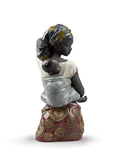Lladró Sculture Sapore Africano figurina madre porcellana